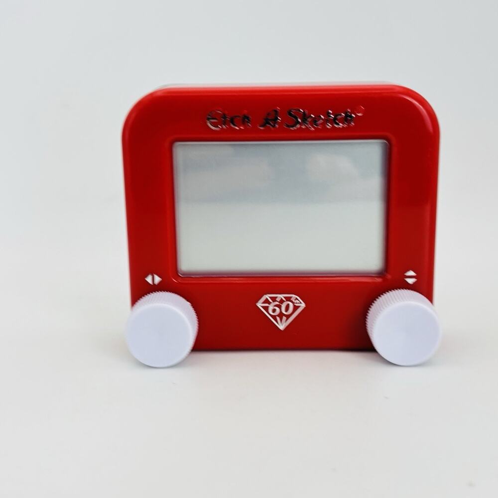 2016 ETCH A SKETCH Mini Pocket 60th ANNIVERSARY Drawing Doodle Art. Works.